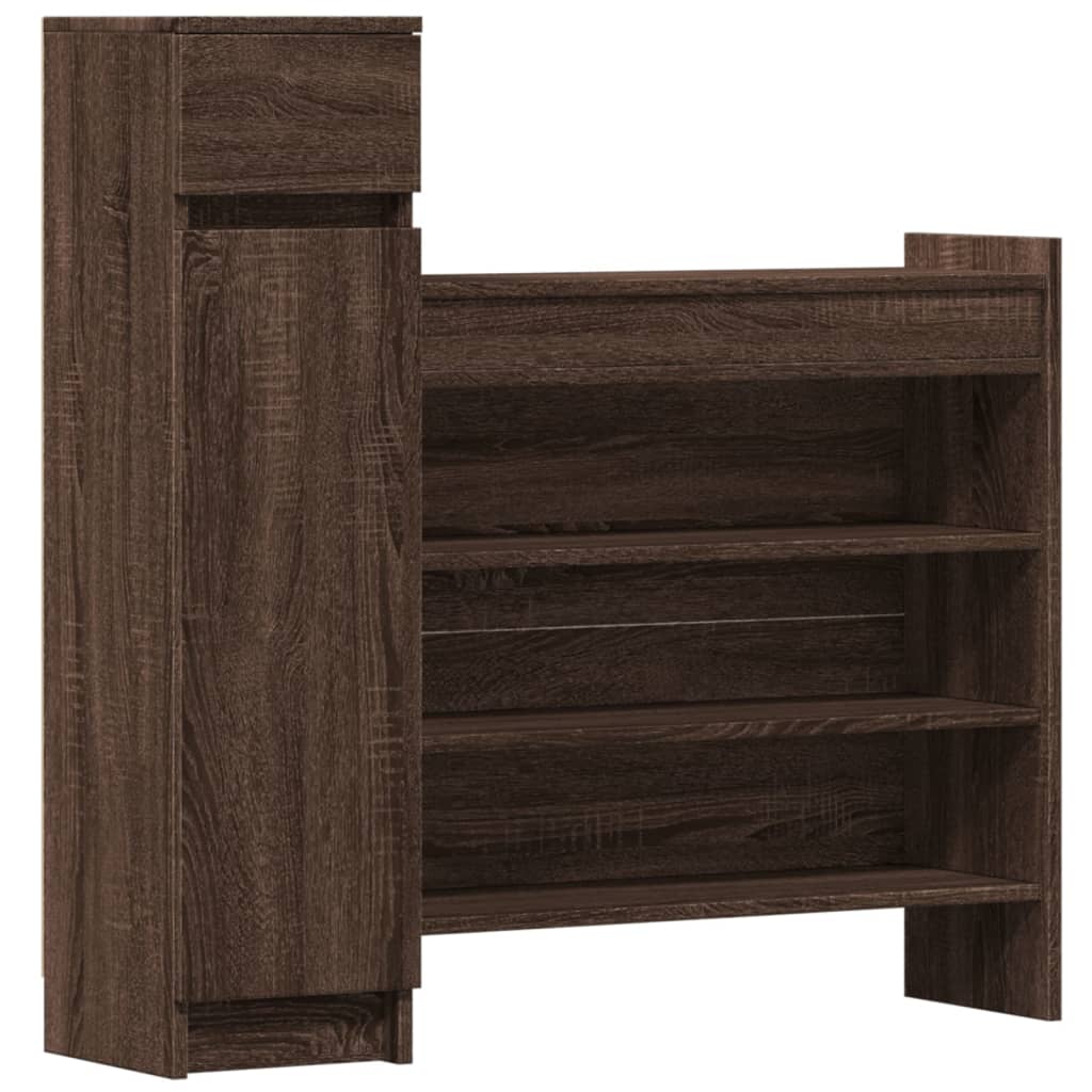 Zapatero Engineering Wood Brown Oak 100.5x28x100 cm