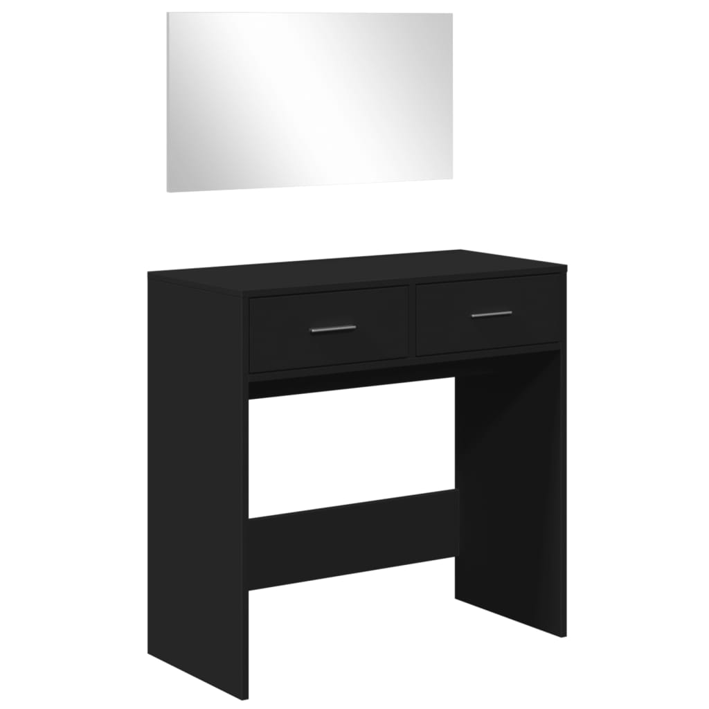 Dresser com espelho preto 80x39x80 cm