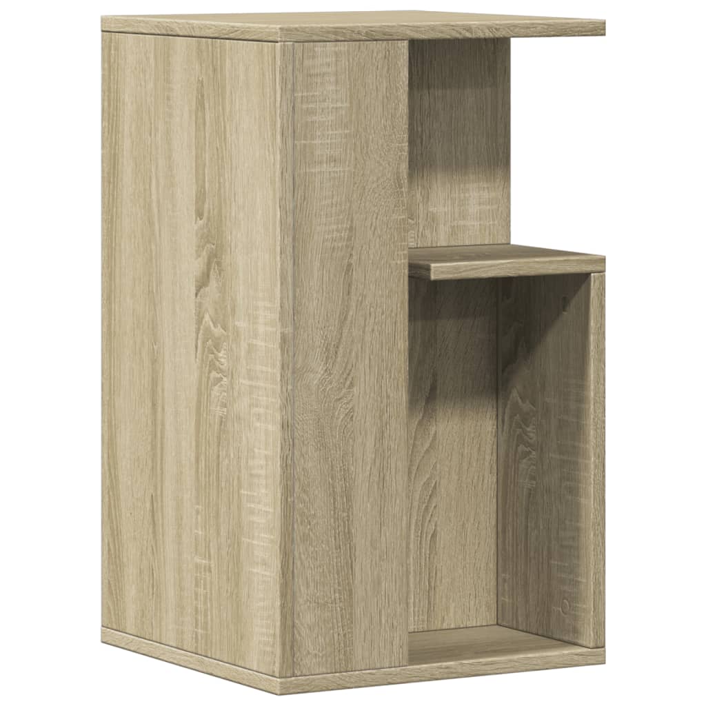 Vetonek Mesa auxiliar madera de ingeniería roble Sonoma 35x35x60 cm