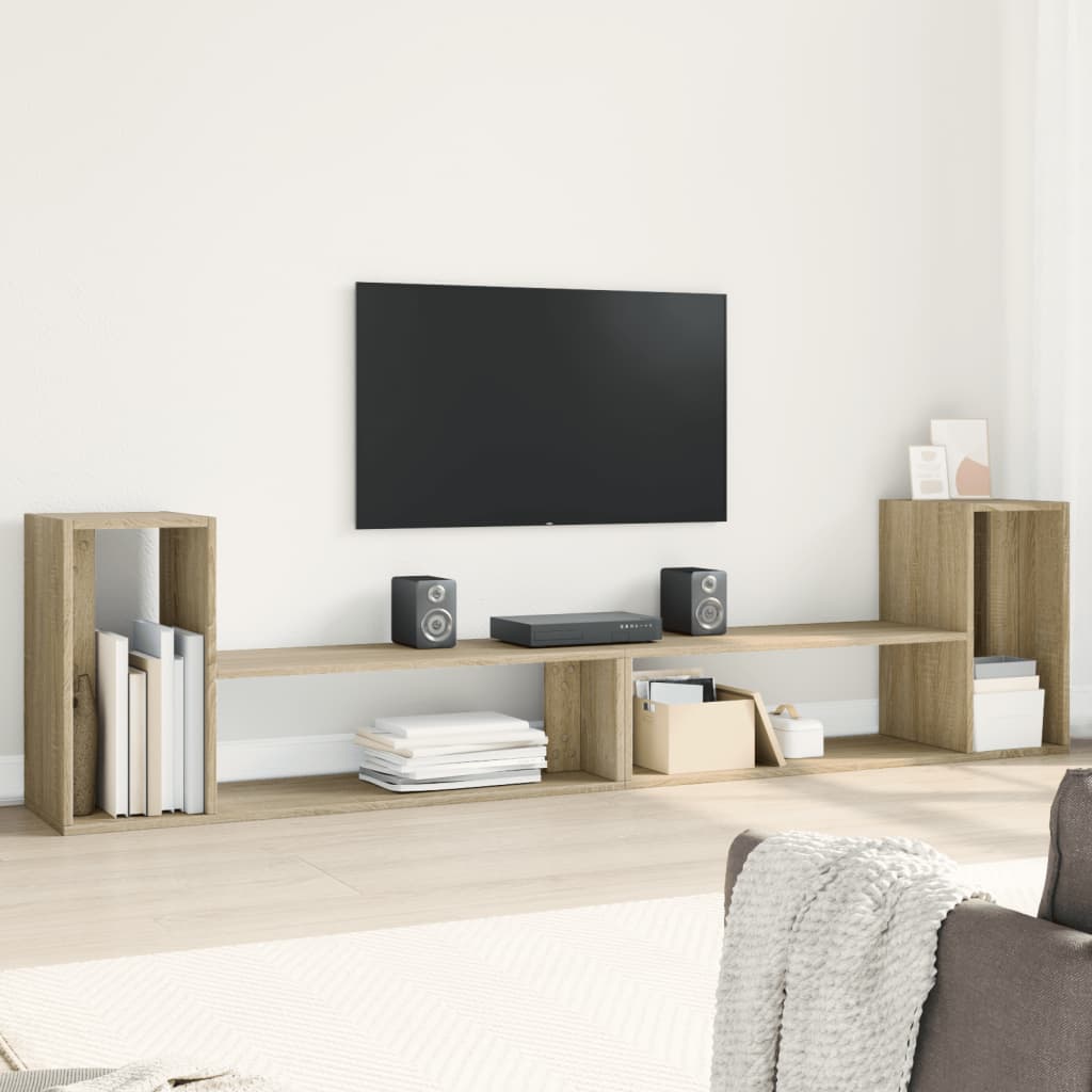 Vetonek Muebles de TV 2 uds madera ingeniería roble Sonoma 100x30x50 cm