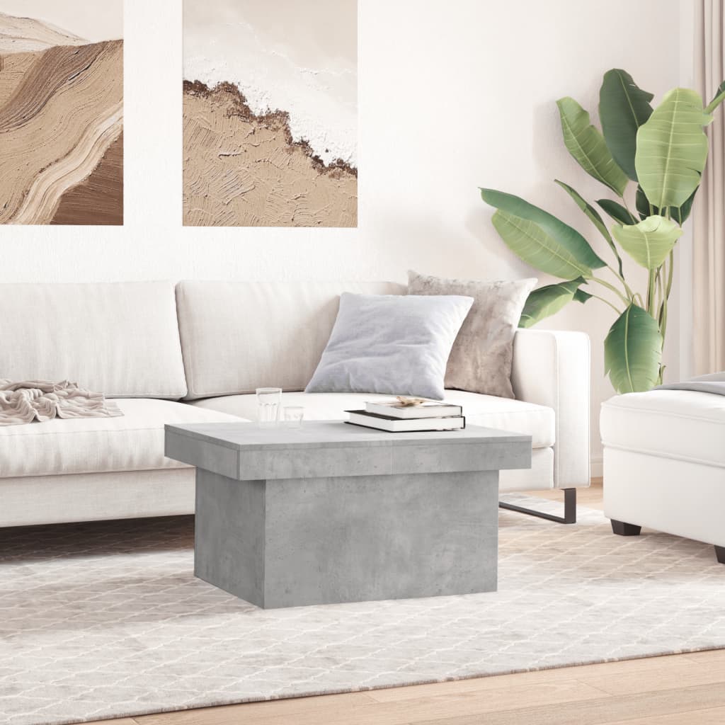 Gray Engineering Wood Center Table 100x55x40 cm