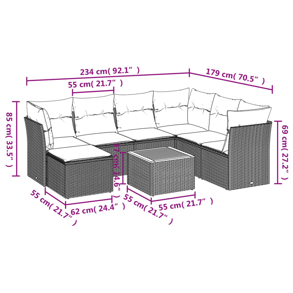 Garden Sofas Seta Set