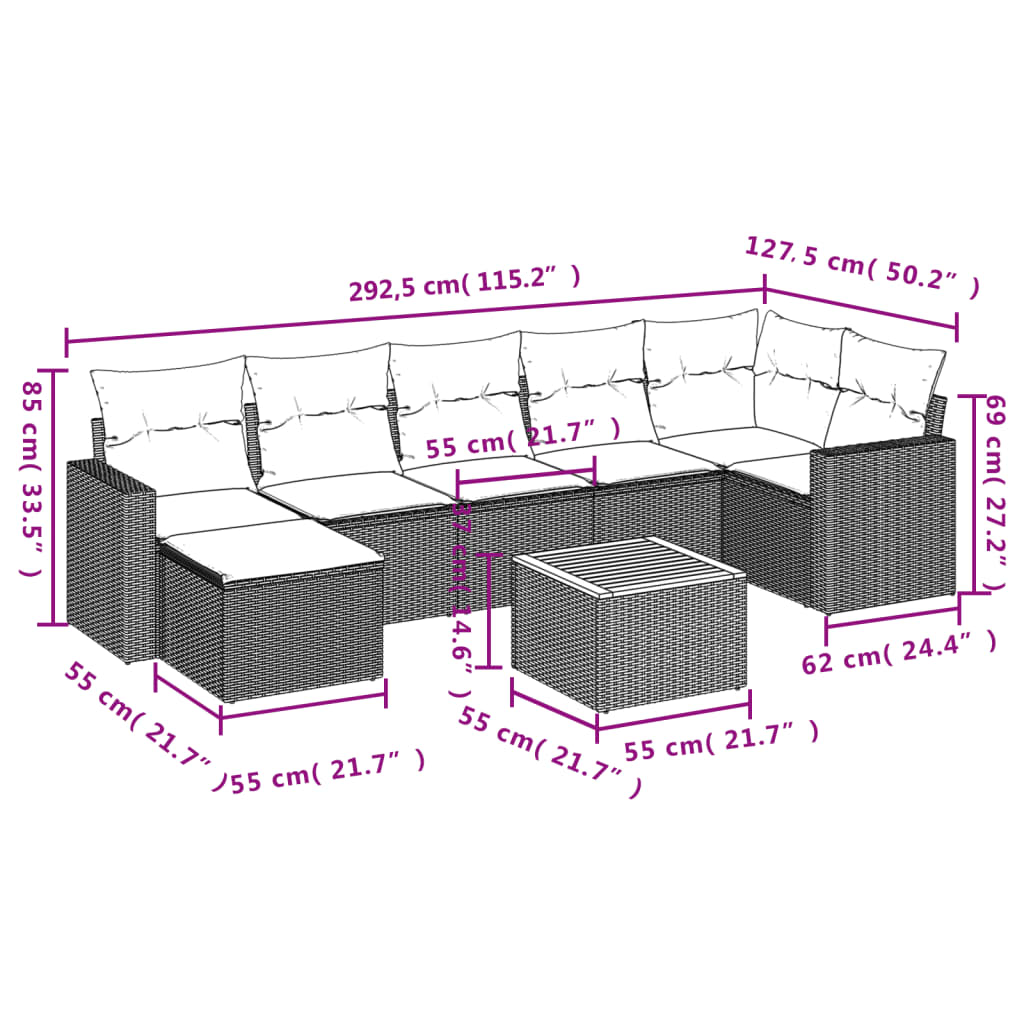 Divani da giardino set seta