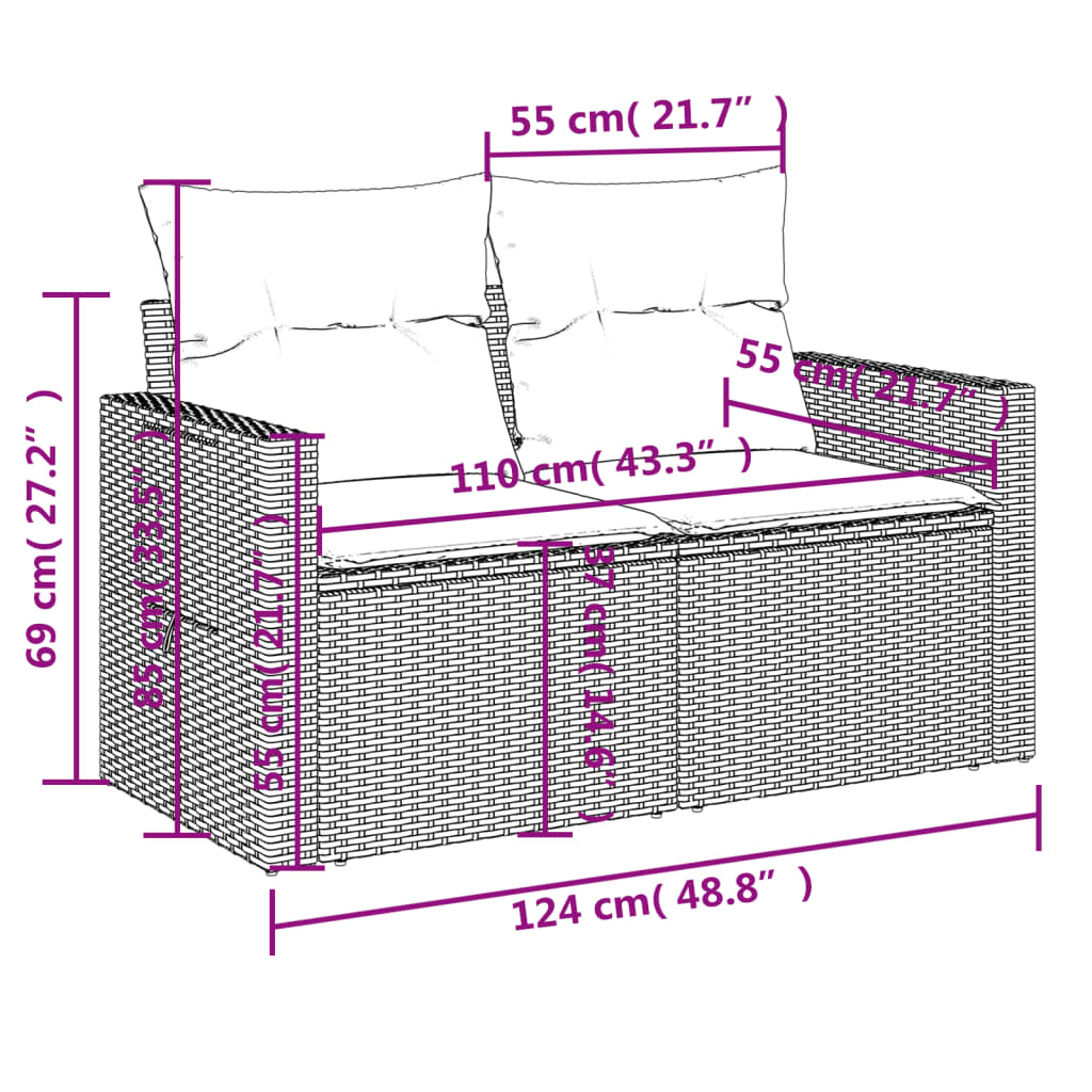 Gartensofas Seta Set