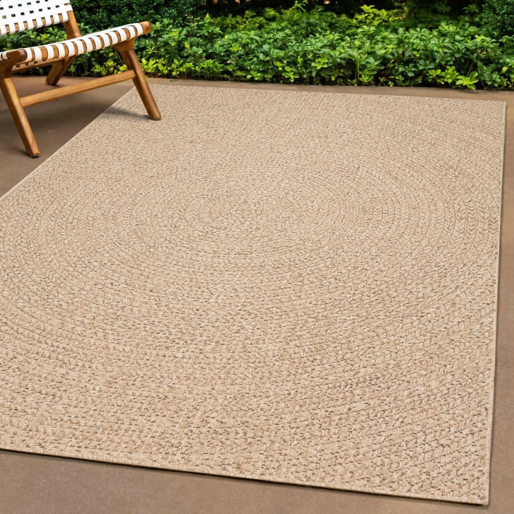 Vetonek Alfombra ZIZUR apariencia de yute interior y exterior 60x110 cm