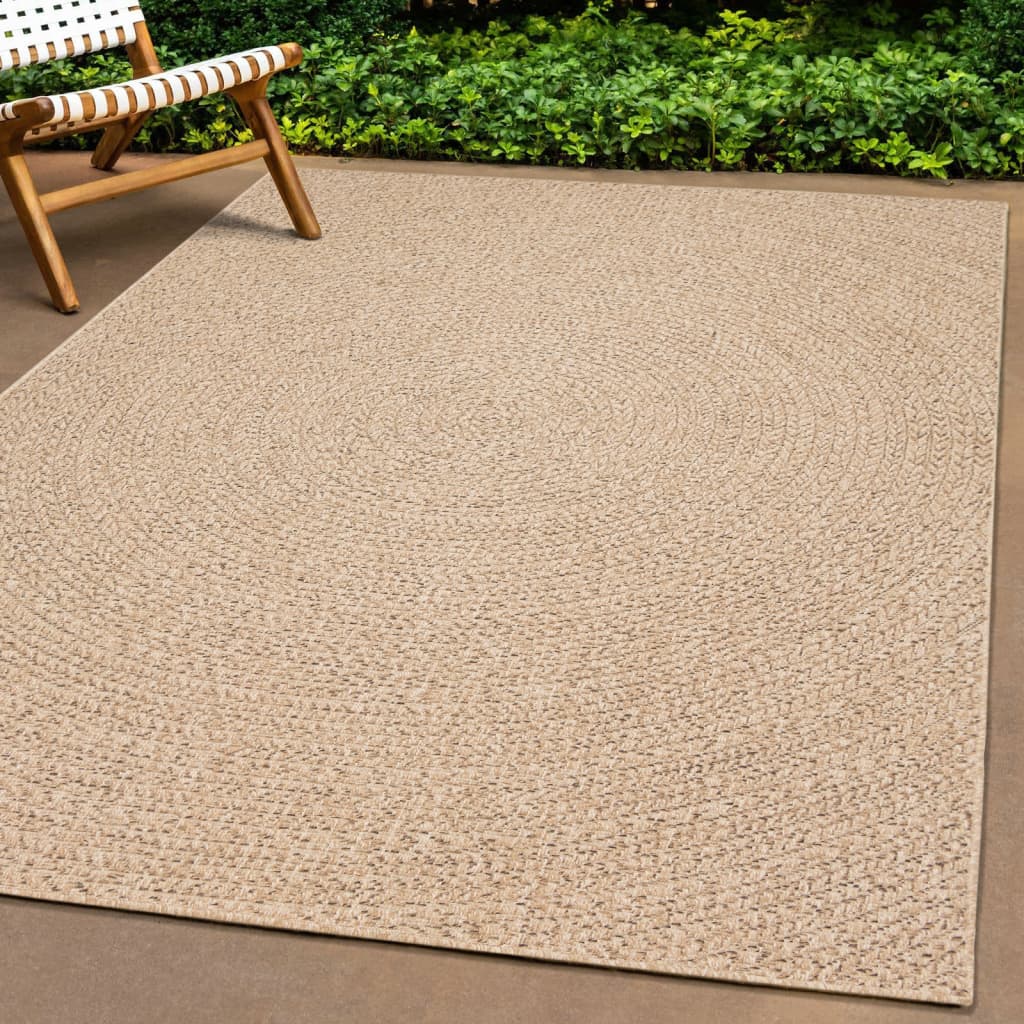 Vetonek Alfombra ZIZUR apariencia de yute interior y exterior 80x250 cm