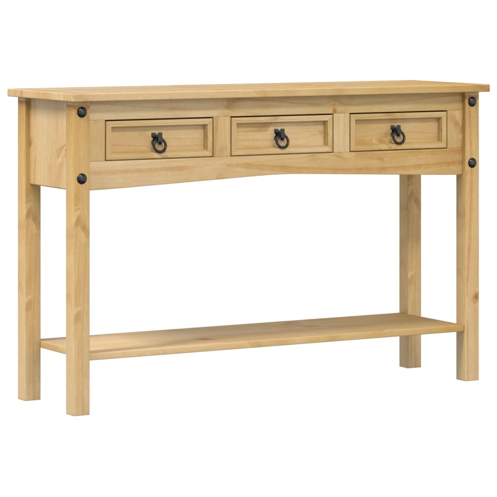 Mesa consola Corona madera maciza de pino 114x34,5x73 cm - Vetonek