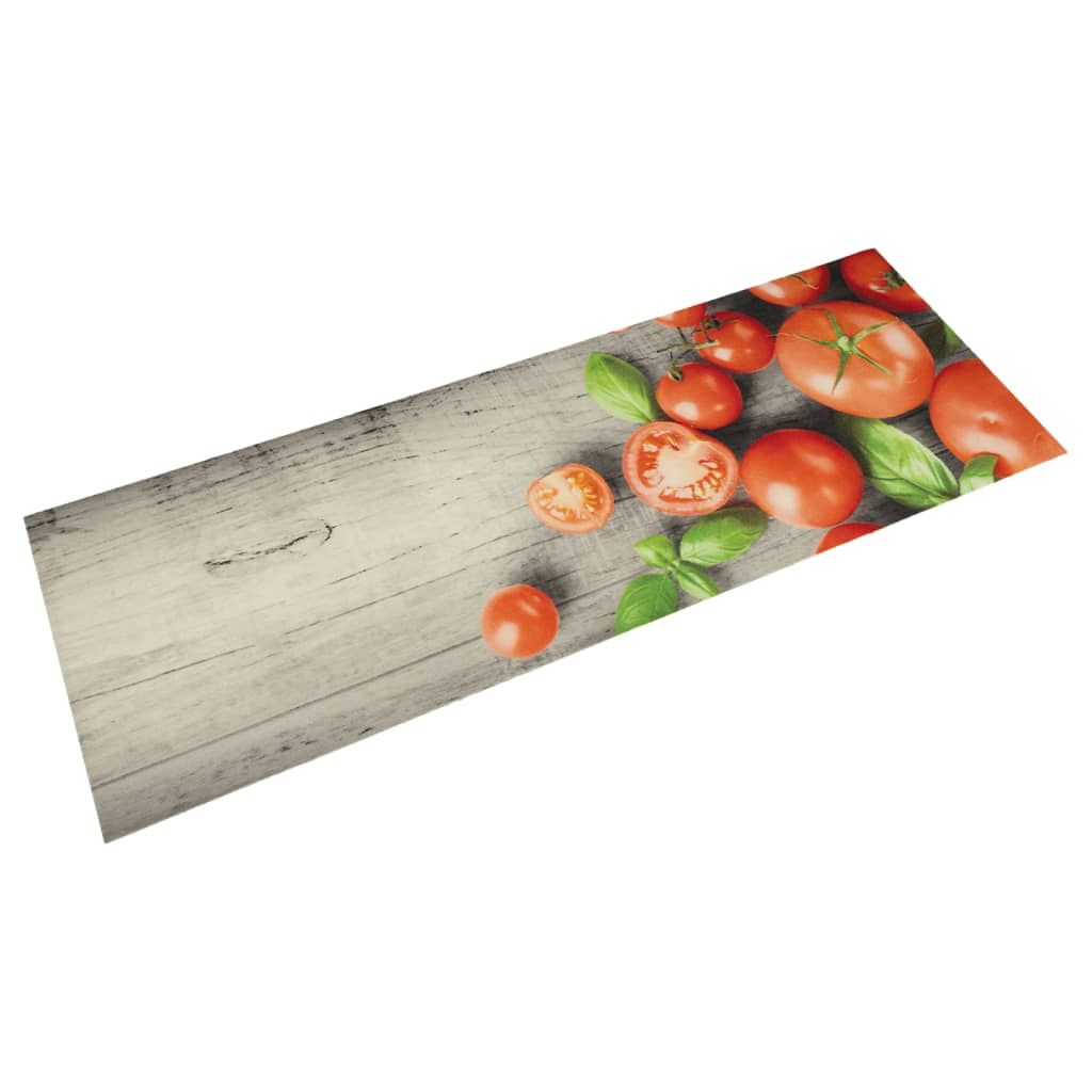 Vetonek Alfombra de cocina lavable terciopelo tomates 45x150 cm