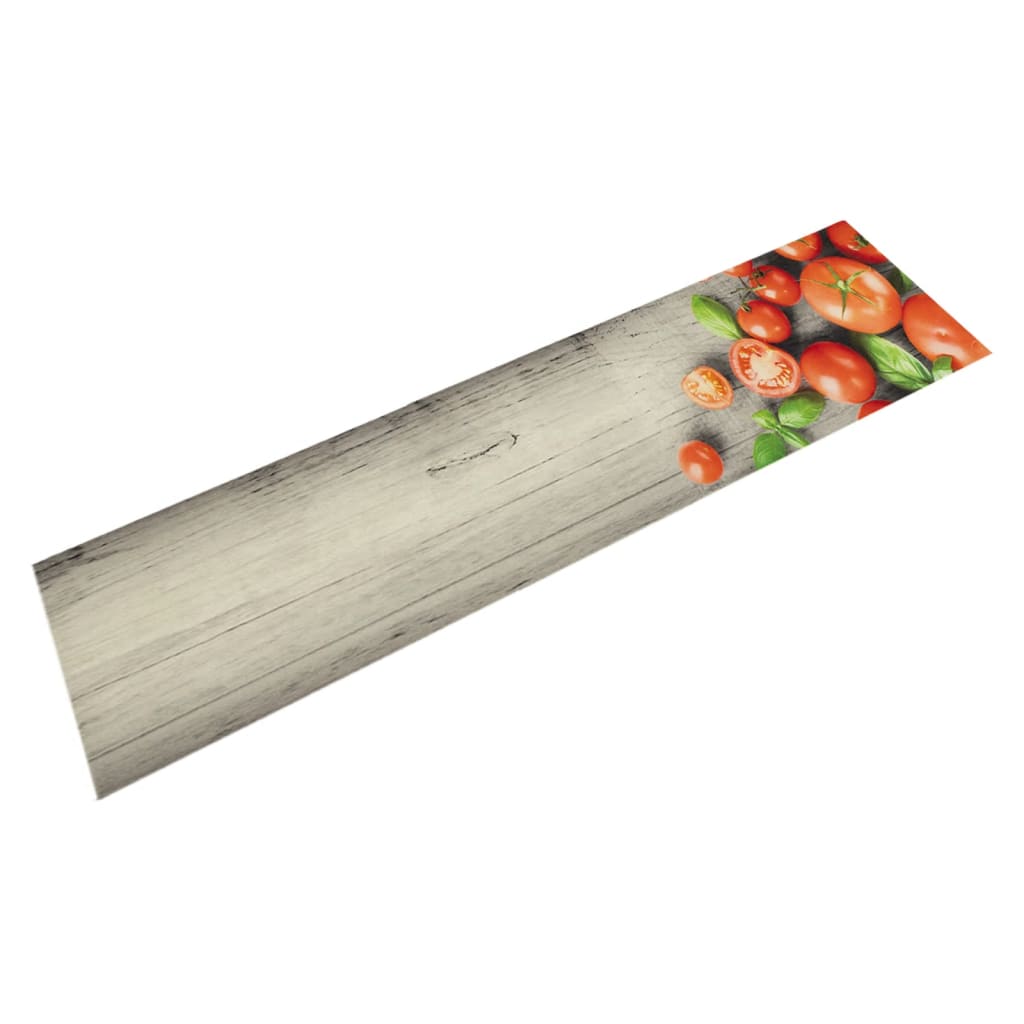 Vetonek Alfombra de cocina lavable terciopelo tomates 60x300 cm