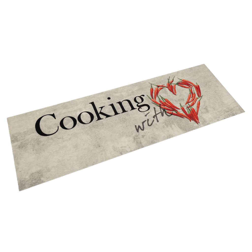 Vetonek Alfombra de cocina lavable terciopelo Peper Cooking 45x150 cm