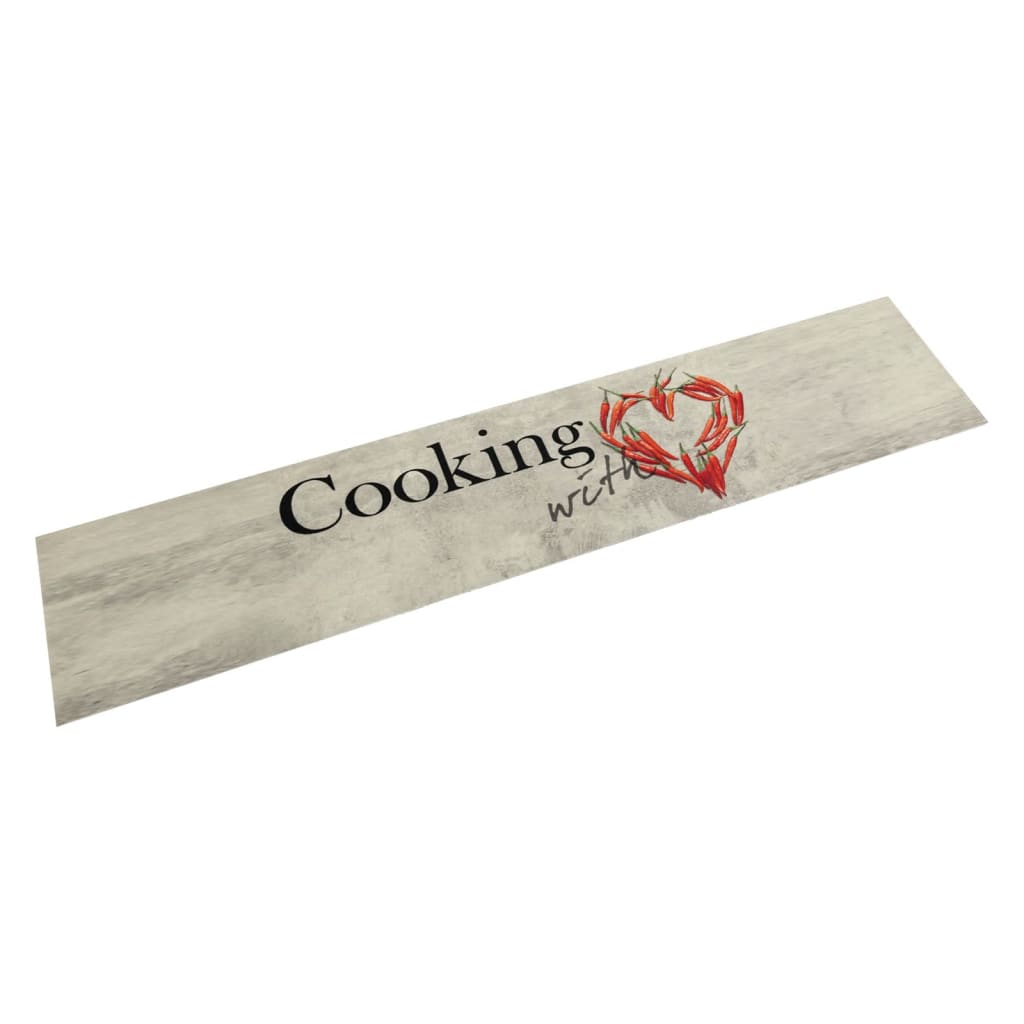 Vetonek Alfombra de cocina lavable terciopelo Peper Cooking 60x300 cm