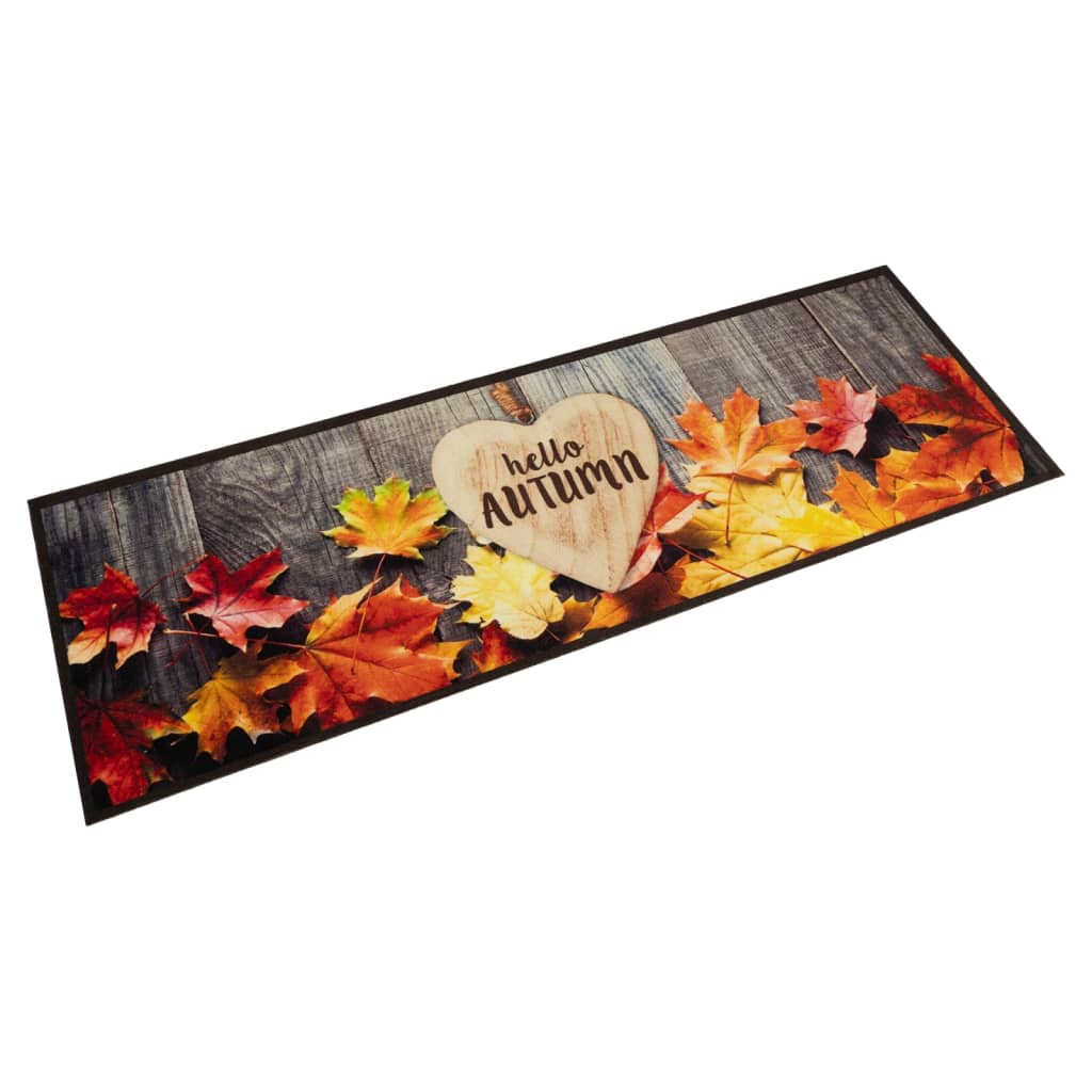 Vetonek Alfombra de cocina lavable terciopelo otoño 60x180 cm