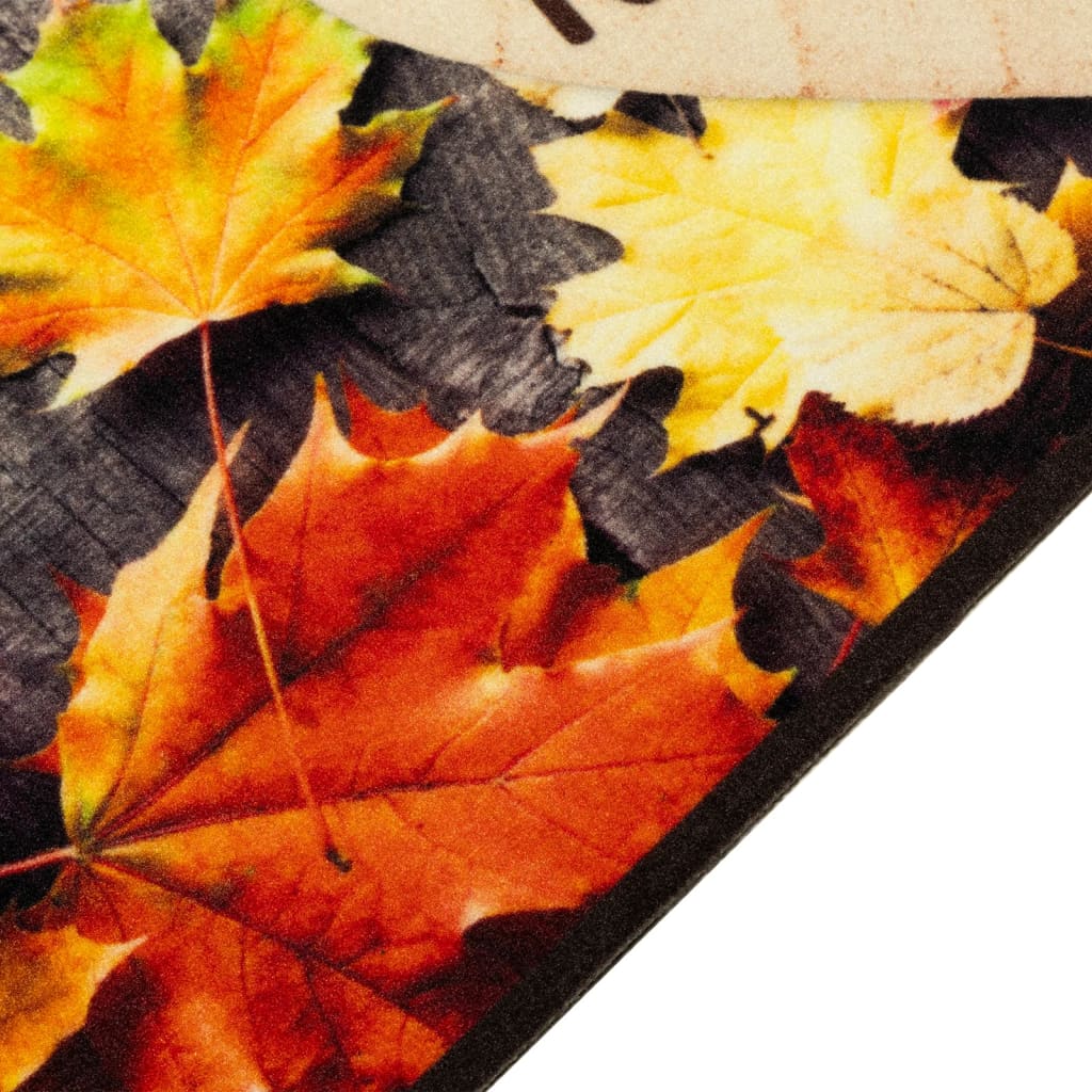 Alfombra de cocina lavable terciopelo otoño 60x300 cm vidaXL