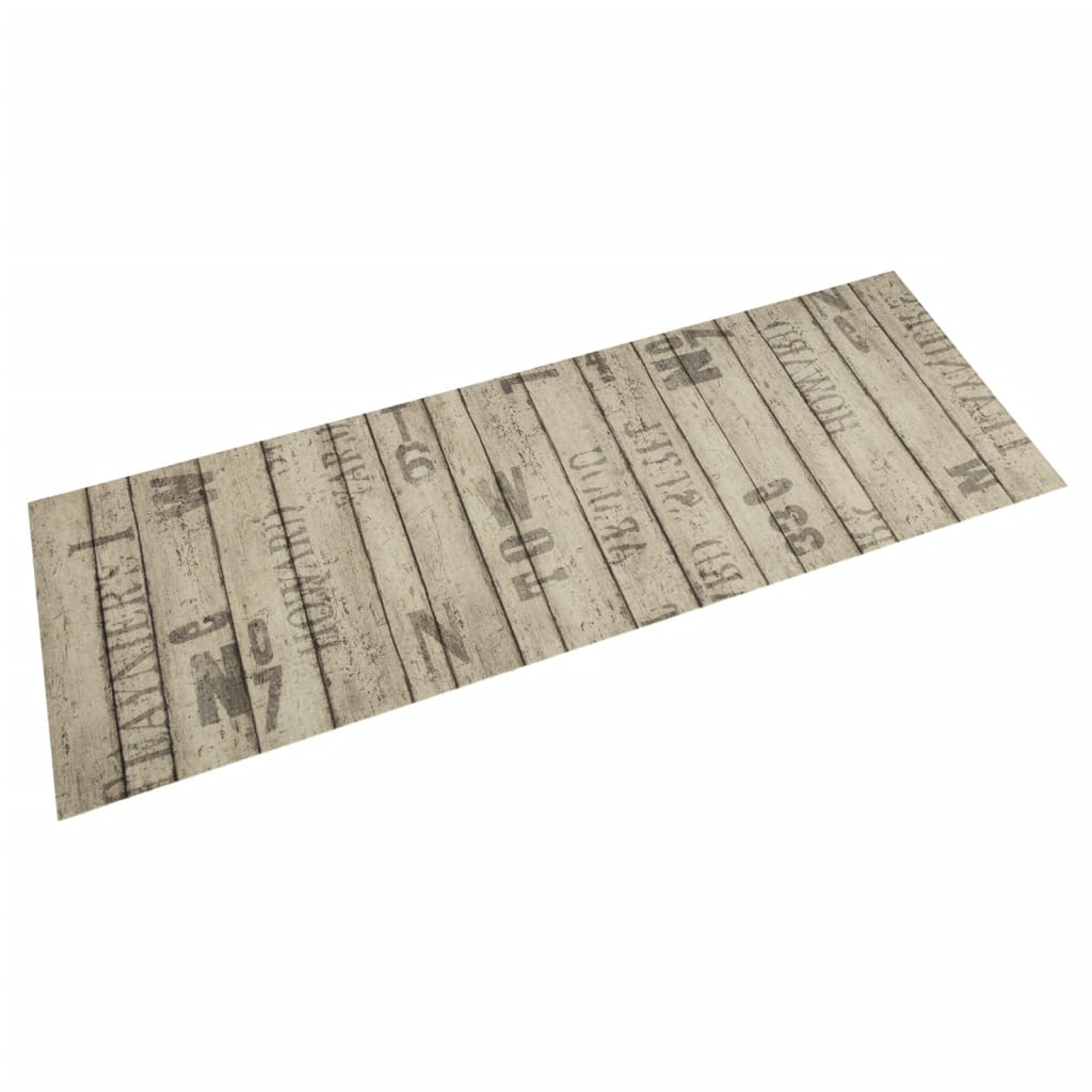 Vetonek Alfombra de cocina lavable terciopelo estampado valla 45x150 cm