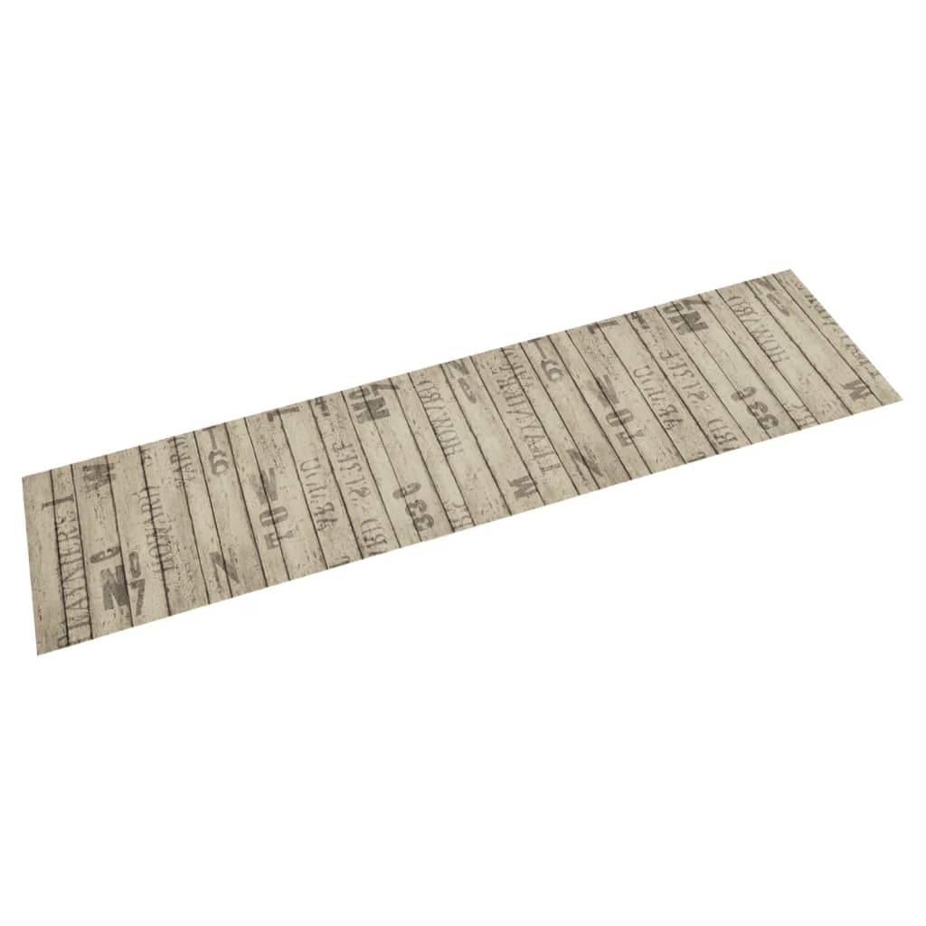 Vetonek Alfombra de cocina lavable terciopelo estampado valla 60x300 cm