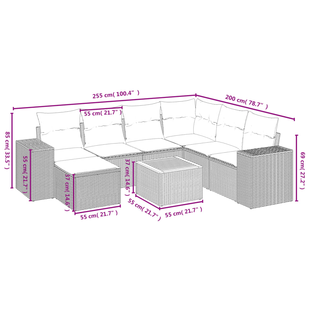 Gartensofas Seta Set