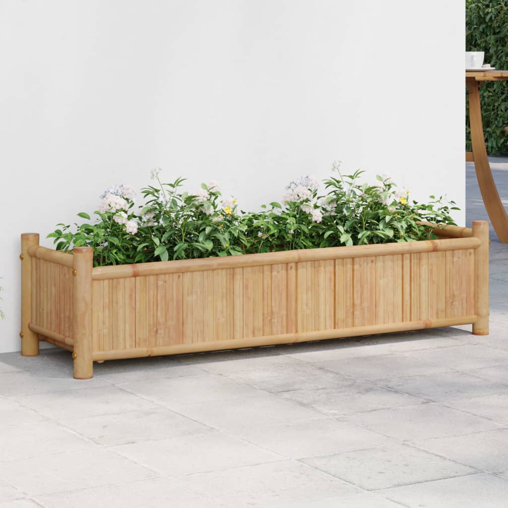 Bamboo planter 100x30x25 cm v1614 Vetonek