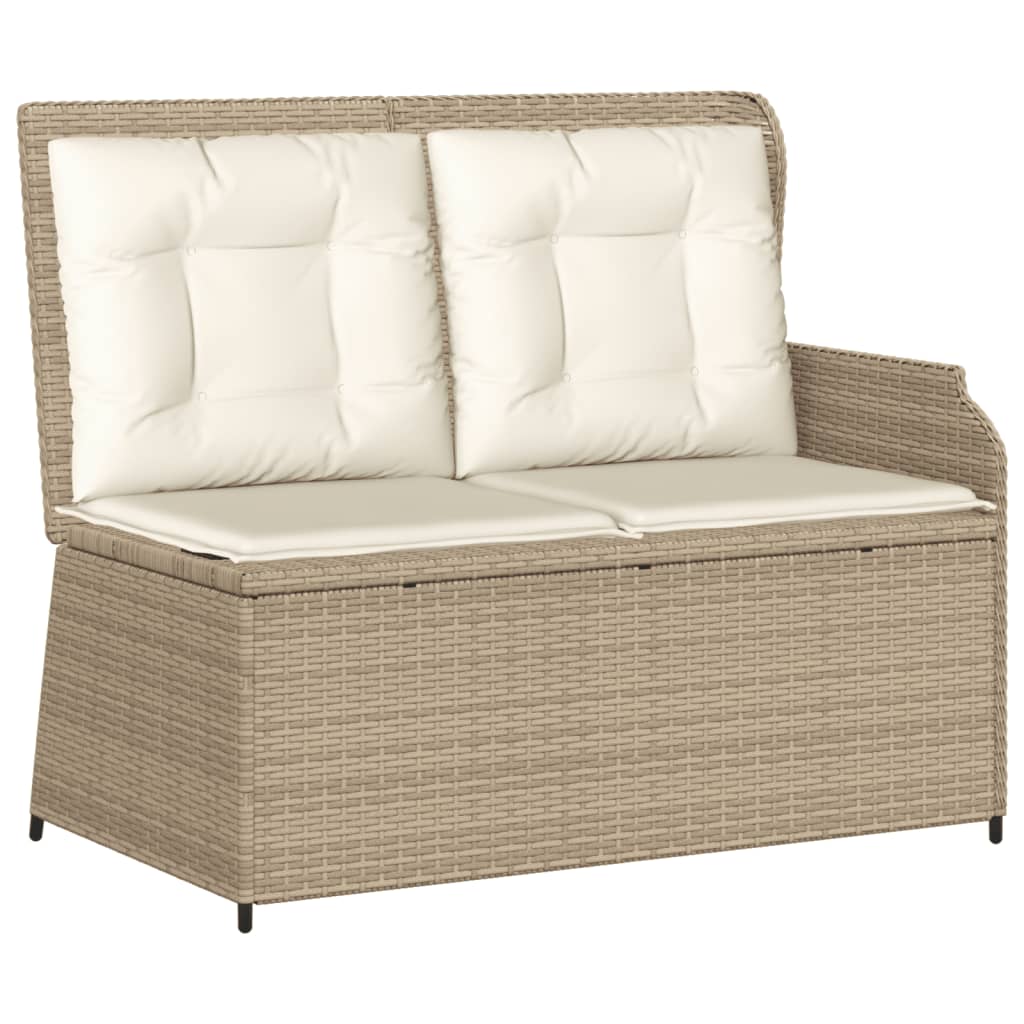 Set di mobili da giardino con 6 pezzi sintetici rattan beige v14