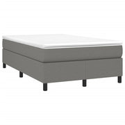Cama box spring con colchón tela gris oscuro 120x190 cm V5713 Vetonek