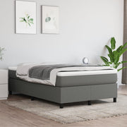 Cama box spring con colchón tela gris oscuro 120x190 cm V5713 Vetonek