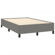 Cama box spring con colchón tela gris oscuro 120x190 cm V5713 Vetonek