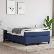 Cama box spring con colchón tela azul 120x190 cm V5768 Vetonek