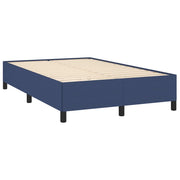 Cama box spring con colchón tela azul 120x190 cm V5768 Vetonek