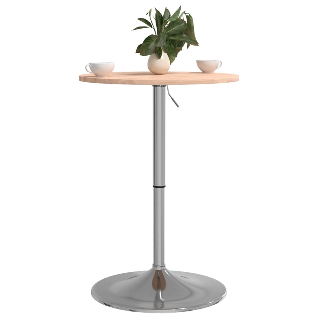 Sound wooden table of beech Ø50x89.5 cm V14