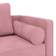 Sofá Divan com almofadas de veludo rosa V4257 Vetonek
