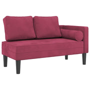 Sofá Divan com almofadas de veludo vermelho V4264 Vetonek