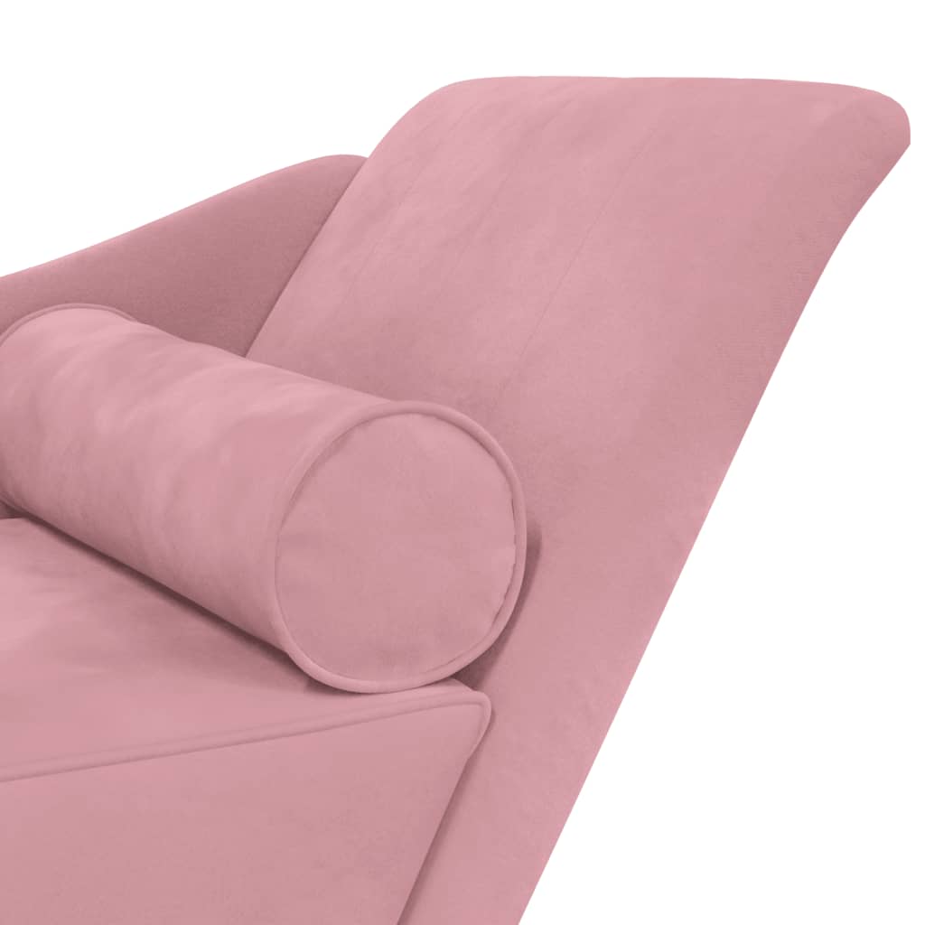 Sofá Divan com almofadas de veludo rosa V4424 Vetonek