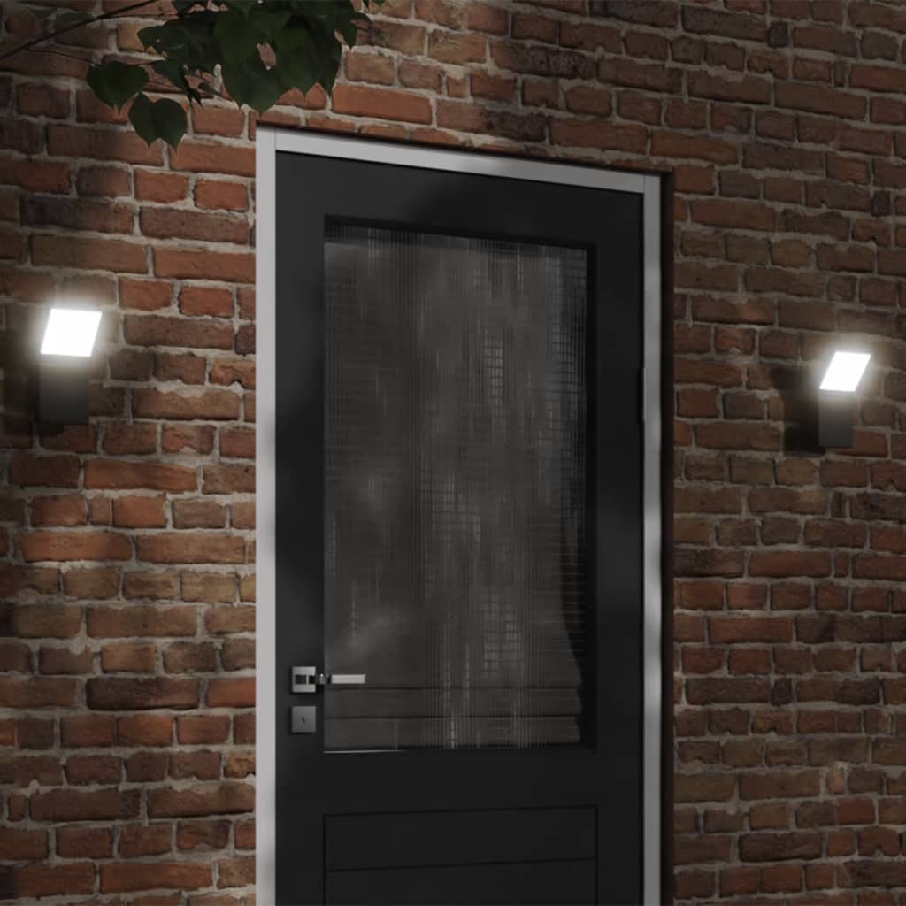 Vetonek Lámpara de pared LED de exterior aluminio fundido negro