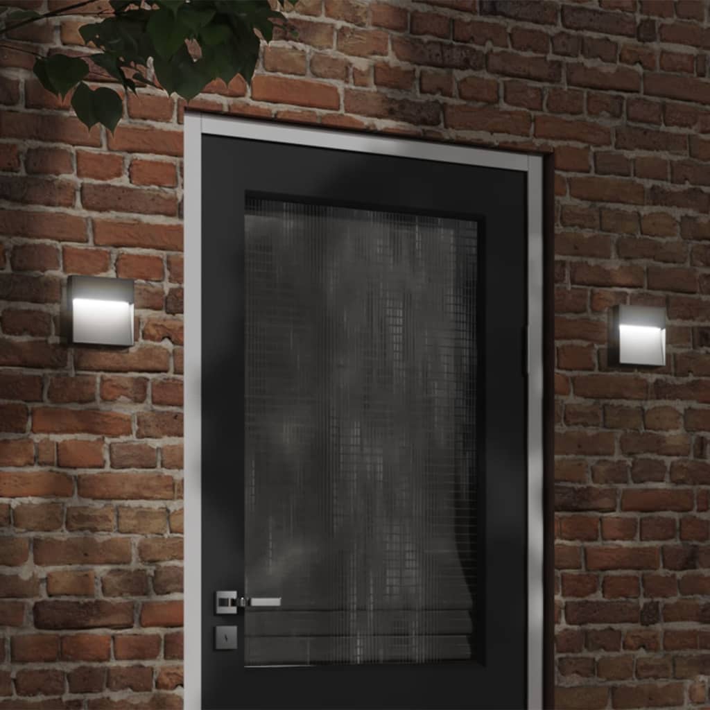 Vetonek Lámpara de pared LED de exterior aluminio fundido negro