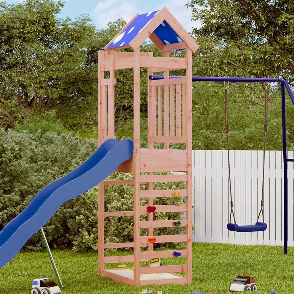 Vetonek Torre de juegos con pared escalada abeto Douglas 85x52,5x239 cm