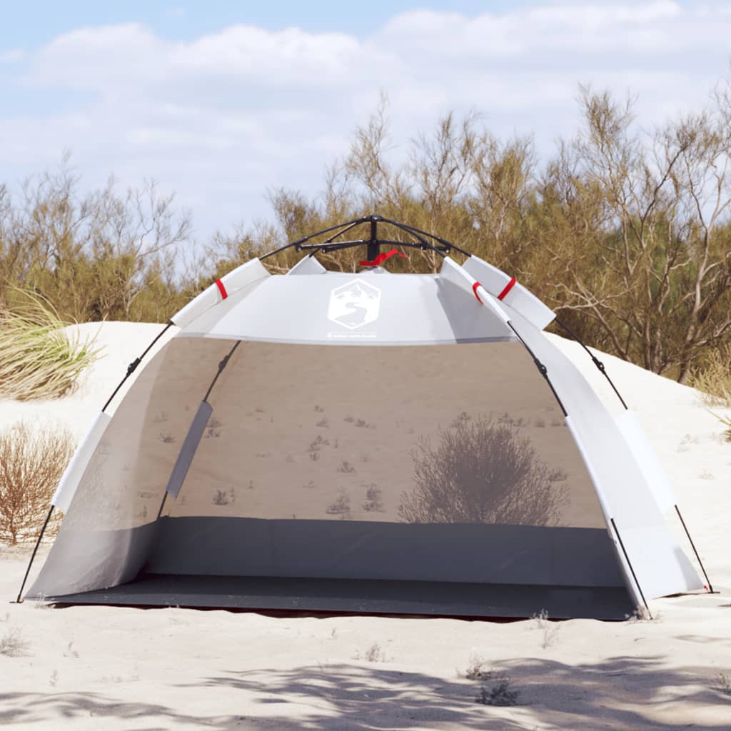 Tienda de playa 2 personas impermeable apertura rápida gris