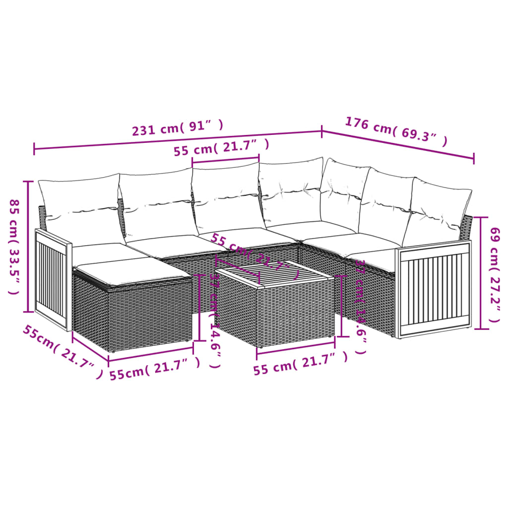 Gartensofas Seta Set