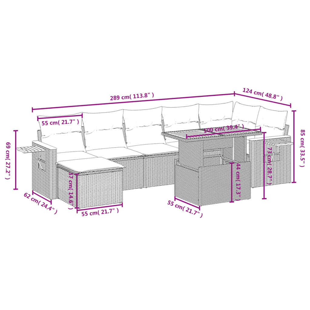 Gartensofas Seta Set