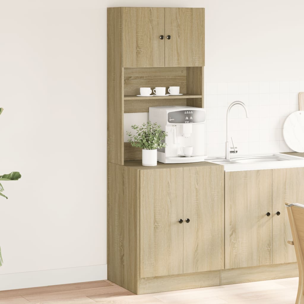 Vetonek Mueble de cocina madera de ingeniería roble Sonoma 60x50x180 cm