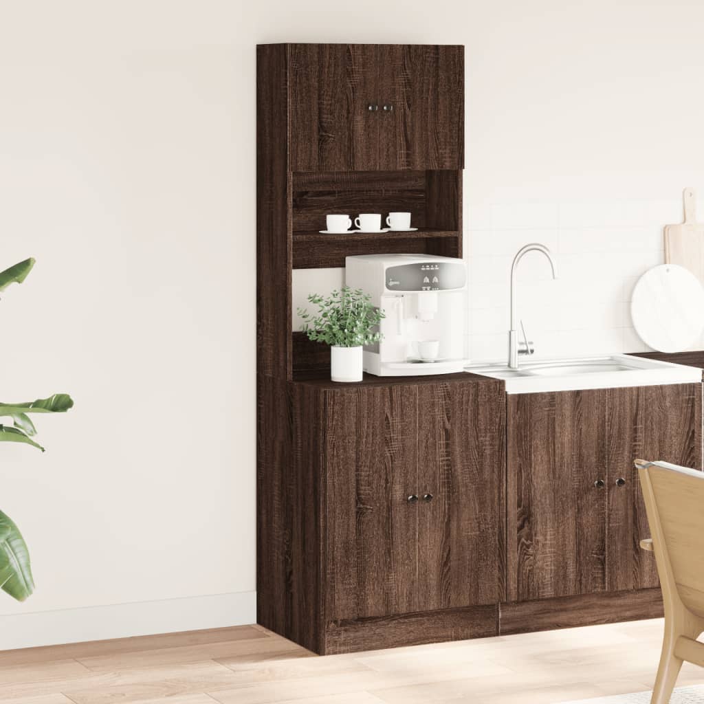 Kitchen furniture synthesized wood nexus brown oak 60x50x180 cm