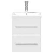 Mueble de baño con lavabo integrado blanco brillo V5677 Vetonek
