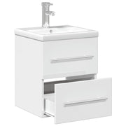 Mueble de baño con lavabo integrado blanco brillo V5677 Vetonek