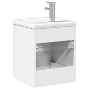 Mueble de baño con lavabo integrado blanco brillo V5677 Vetonek