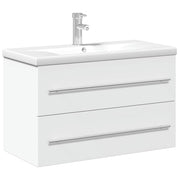 Mueble de baño con lavabo integrado blanco - Vetonek