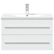 Mueble de baño con lavabo integrado blanco - Vetonek