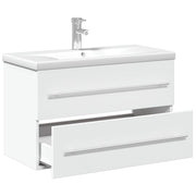 Mueble de baño con lavabo integrado blanco - Vetonek