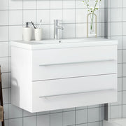 Mueble de baño con lavabo integrado blanco v5820 Vetonek