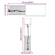 Parque infantil exterior em madeira maciça de pinho V6021 Vetonek