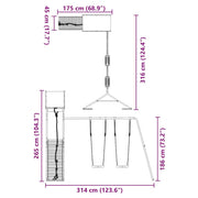 Parque infantil exterior em madeira maciça de pinho V6083 Vetonek
