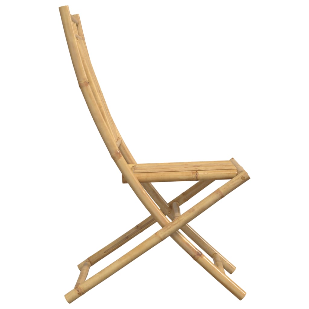 Folding garden chairs 8 units bamboo 46x66x99 cm v8346 - Vetonek