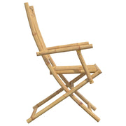 Folding garden chairs 8 units bamboo 53x66x99 cm - Vetonek